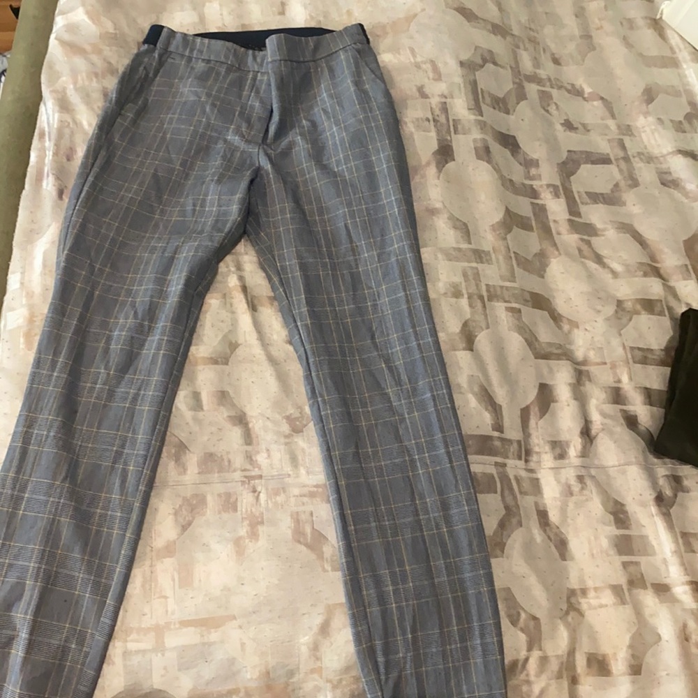 ZARA lightweight plaid pants